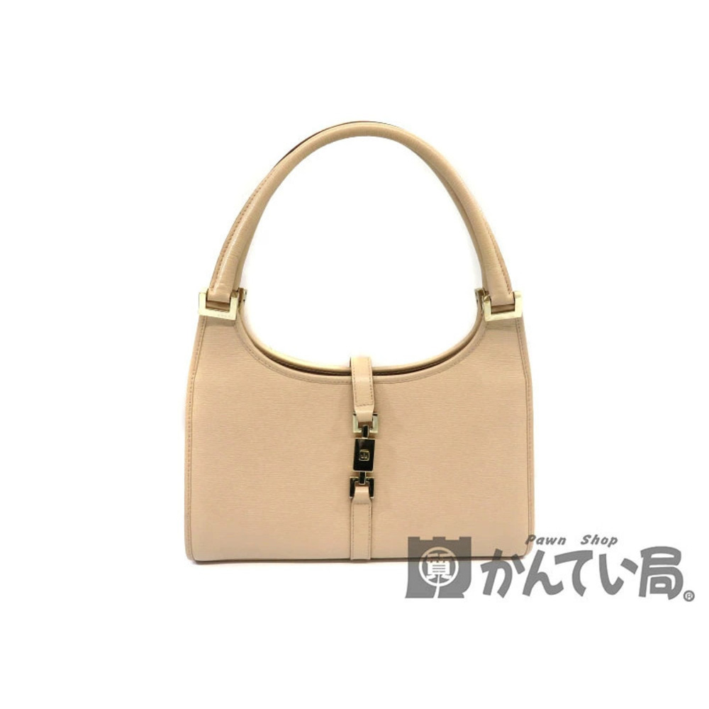 Gucci Jackie Bardot handbag beige leather Pink Handbag